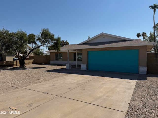 ranch-style house with a garage