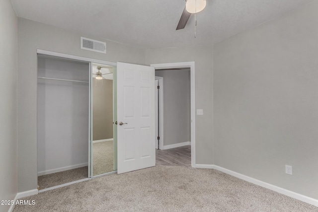 8720 W Willowbrook Dr, Peoria, AZ 85382 - unfurnished bedroom featuring carpet, a closet, and ceiling fan