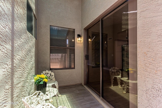 8720 W Willowbrook Dr, Peoria, AZ 85382 - doorway to property with stucco siding
