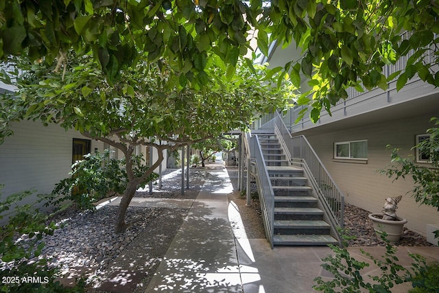 1107 W Osborn Rd Unit 213, Phoenix, AZ 85013 - view of yard with stairs and a patio area