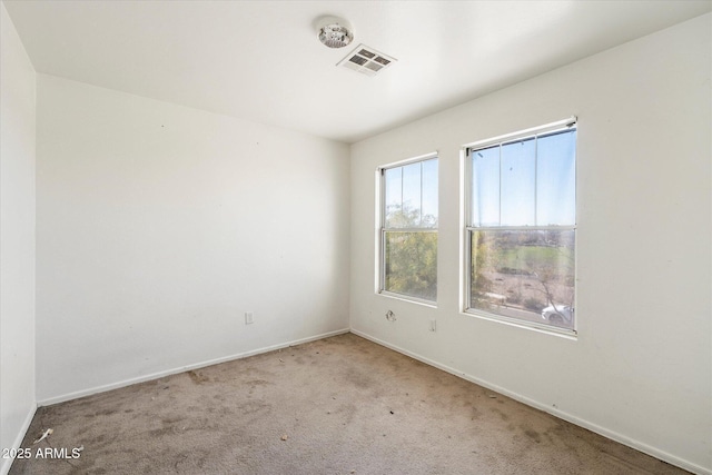 view of carpeted empty room