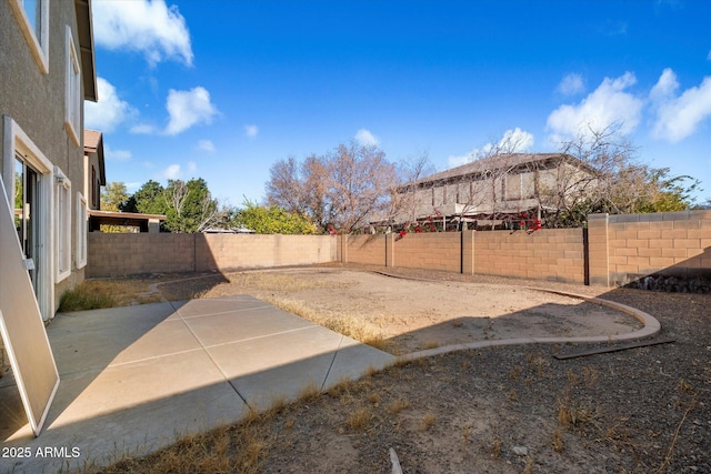 view of yard with a patio