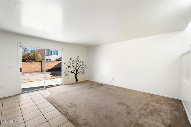 view of carpeted empty room