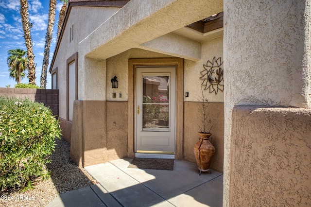 view of entrance to property