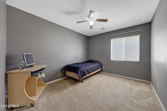 1384 S 222nd Ln, Buckeye, AZ 85326 - carpeted bedroom with baseboards and ceiling fan