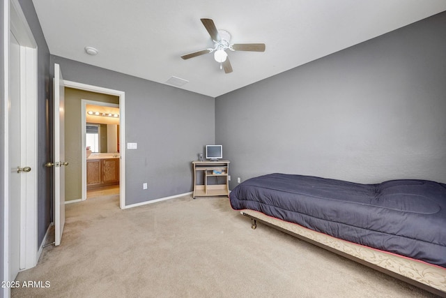 1384 S 222nd Ln, Buckeye, AZ 85326 - bedroom with light colored carpet and a ceiling fan