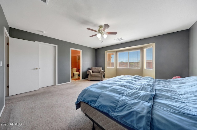 1384 S 222nd Ln, Buckeye, AZ 85326 - carpeted bedroom with ensuite bath and ceiling fan
