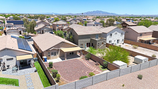 1384 S 222nd Ln, Buckeye, AZ 85326 - aerial view of residential area featuring a mountainous background