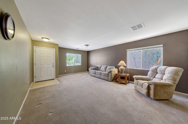 1384 S 222nd Ln, Buckeye, AZ 85326 - living area featuring baseboards and carpet flooring