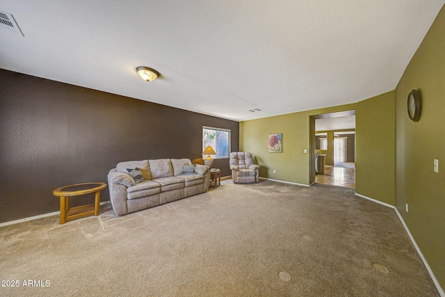 1384 S 222nd Ln, Buckeye, AZ 85326 - living area featuring carpet floors and baseboards