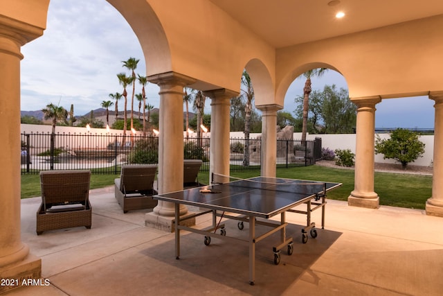 10754 E Laurel Ln, Scottsdale, AZ 85259 - view of patio with a mountain view