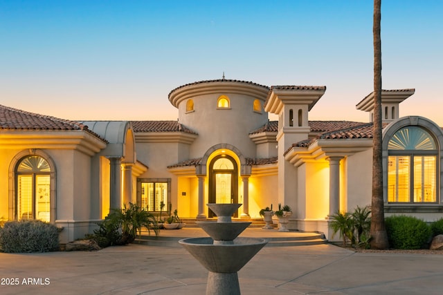 10754 E Laurel Ln, Scottsdale, AZ 85259 - view of front facade featuring a tile roof and stucco siding
