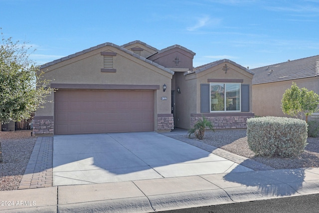 ranch-style house with a garage