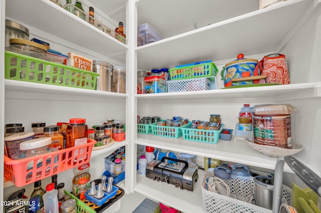 view of pantry