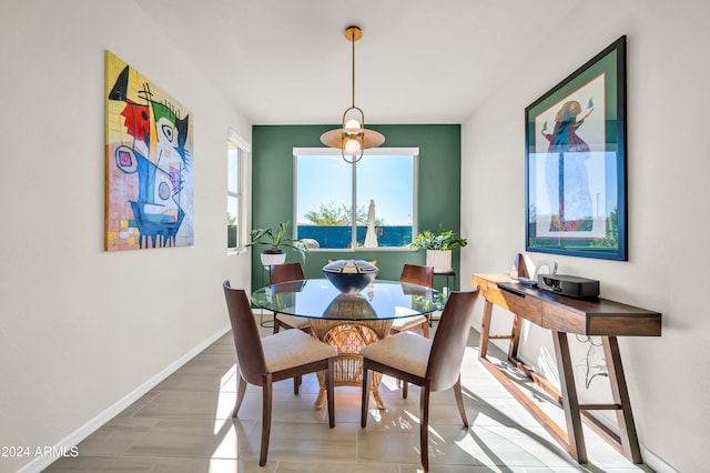 dining room featuring wood-type flooring