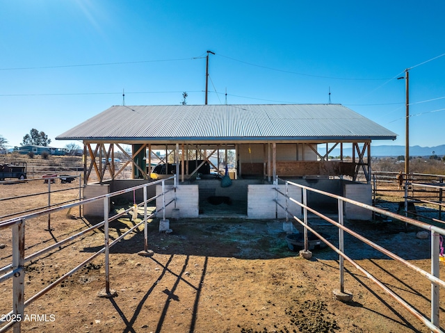 dock area featuring an exterior structure