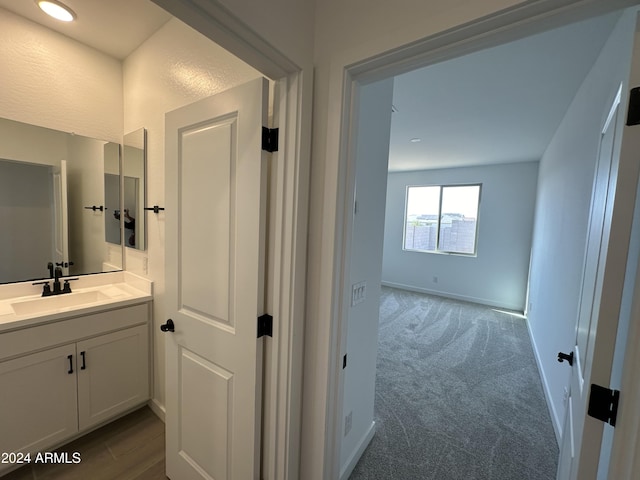 bathroom with vanity