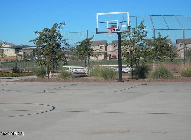 view of basketball court