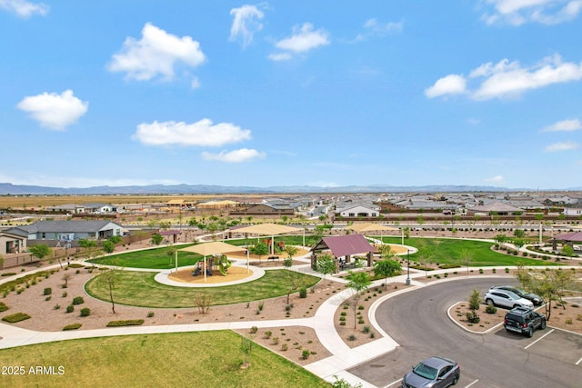 2968 E Tundra Ln, San Tan Valley, AZ 85143 - birds eye view of property featuring a residential view and a mountain view