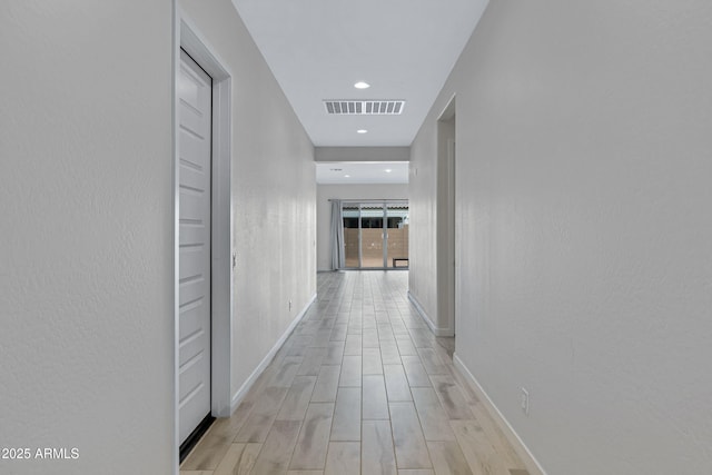 2968 E Tundra Ln, San Tan Valley, AZ 85143 - corridor featuring light wood-type flooring, recessed lighting, baseboards, and visible vents