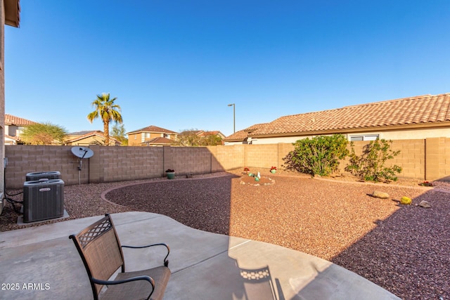 view of patio featuring cooling unit