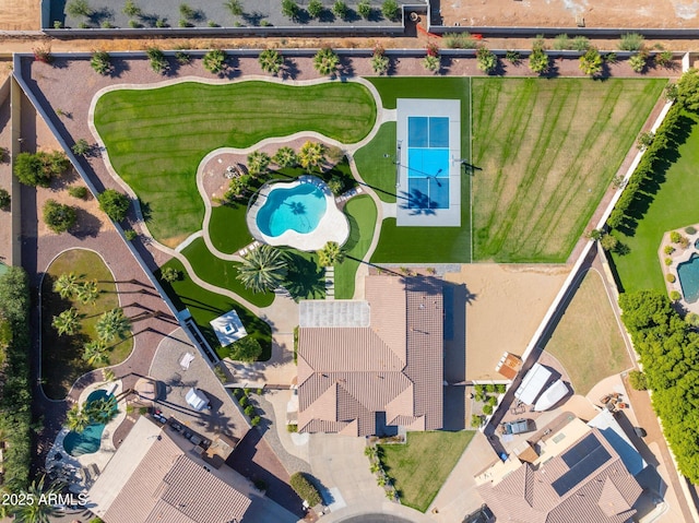 birds eye view of property