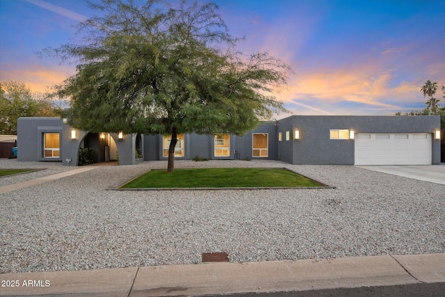 view of front of house featuring a garage