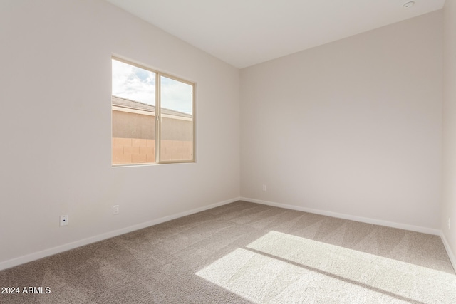 spare room featuring carpet flooring