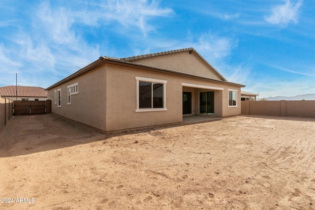 view of back of property