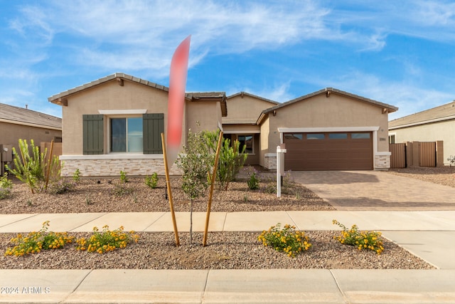 view of front of house featuring a garage