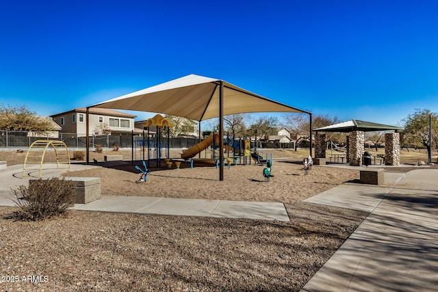 view of jungle gym