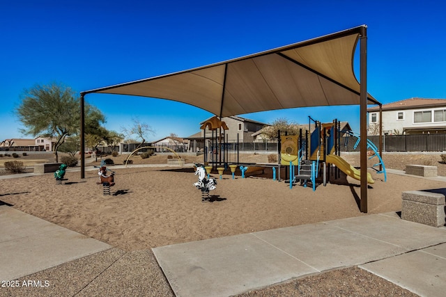 view of jungle gym