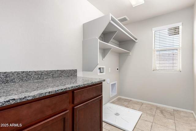 5113 E Greenway St E, Mesa, AZ 85205 - laundry area featuring electric dryer hookup, washer hookup, and light tile patterned floors