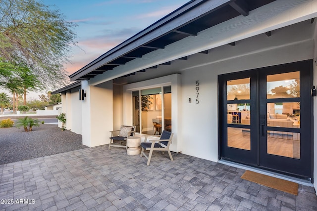 view of patio / terrace with french doors