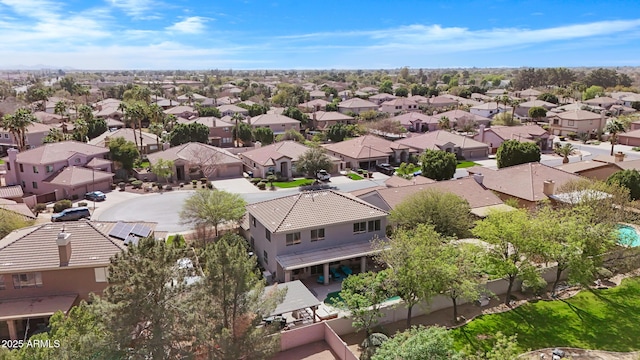 bird's eye view featuring a residential view