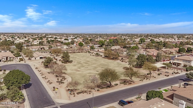 aerial view featuring a residential view