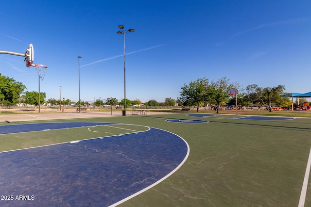 view of sport court with community basketball court