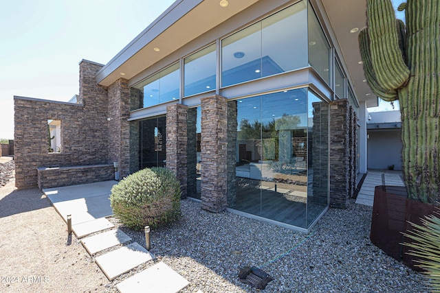 exterior space with a patio area