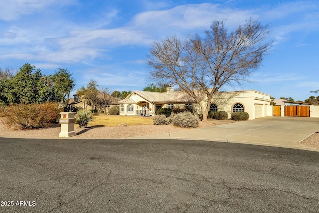 ranch-style house with a garage