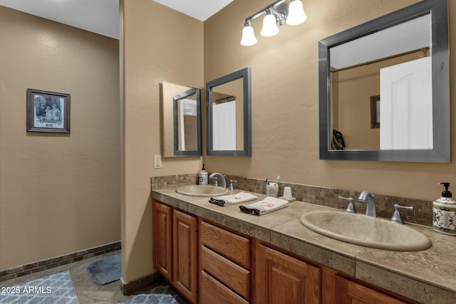 bathroom with vanity