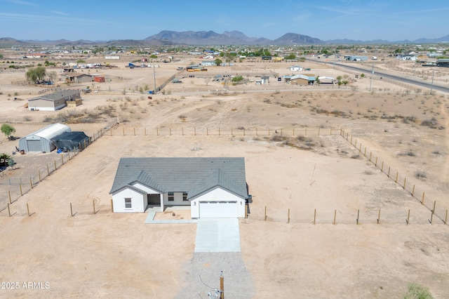 1222 S 365th Ave, Tonopah, AZ 85354 - aerial view of sparsely populated area with mountains and a desert landscape