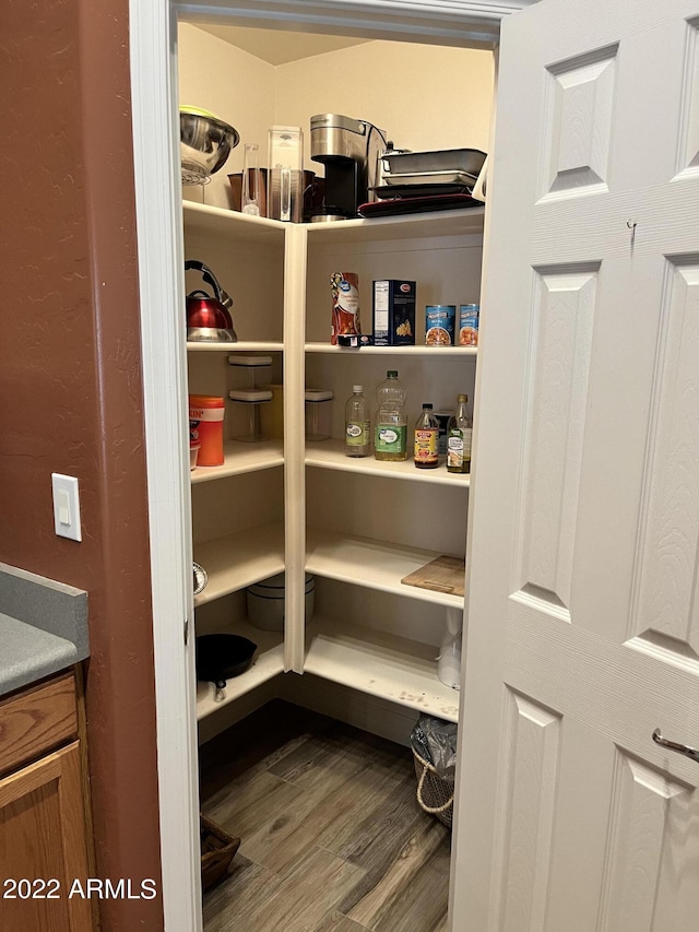 view of pantry