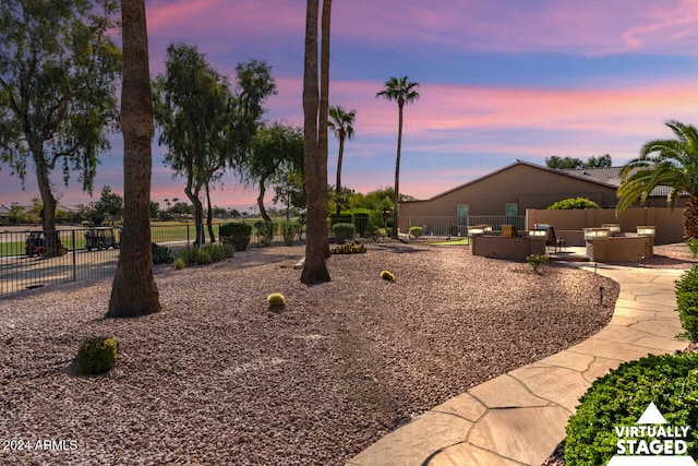 3507 N Snead Dr, Goodyear, AZ 85395 - view of yard with an outdoor living space