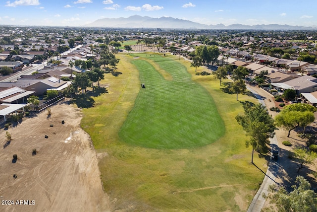 3507 N Snead Dr, Goodyear, AZ 85395 - aerial view of property and surrounding area with nearby suburban area, a mountainous background, and a golf course