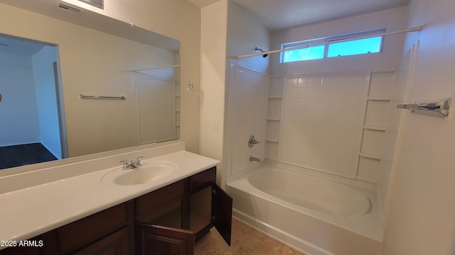 35005 N 30th Dr, Phoenix, AZ 85086 - bathroom featuring vanity, visible vents, tile patterned flooring, and shower / washtub combination