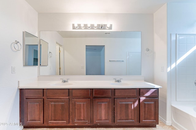 35005 N 30th Dr, Phoenix, AZ 85086 - bathroom with double vanity, visible vents, and a sink