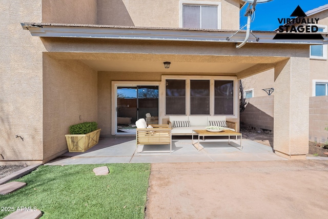 35005 N 30th Dr, Phoenix, AZ 85086 - view of patio / terrace with an outdoor living space and fence