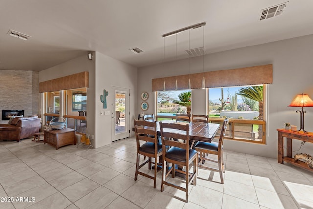 20910 W Cattle Iron Dr, Wickenburg, AZ 85390 - dining area featuring visible vents and light tile patterned floors