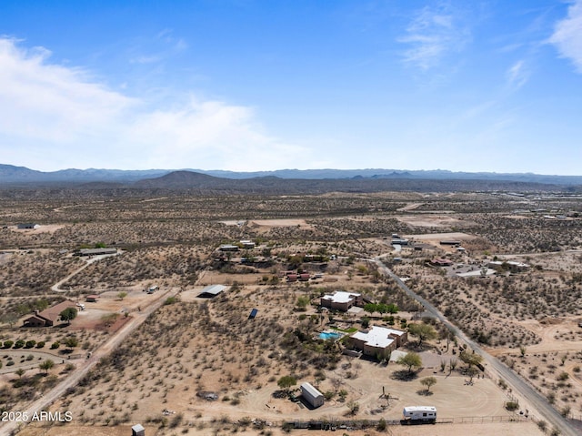 20910 W Cattle Iron Dr, Wickenburg, AZ 85390 - drone / aerial view with a mountain view, view of desert, and a rural view