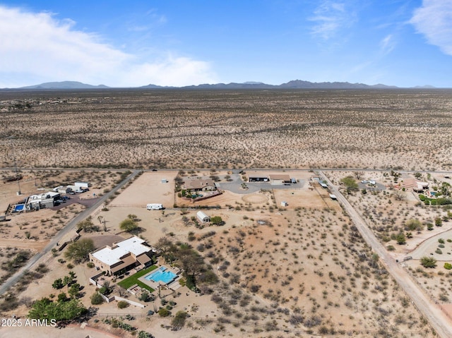 20910 W Cattle Iron Dr, Wickenburg, AZ 85390 - drone / aerial view with a desert view, a rural view, and a mountain view